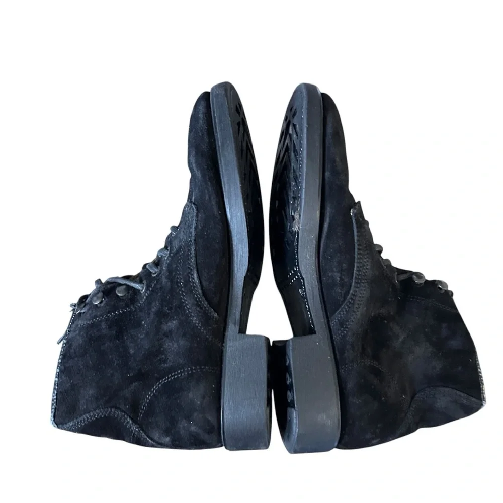 J. Crew Kenton Pacer Boots Men's 40 Suede Leather‎ Lace-Up Winter Black